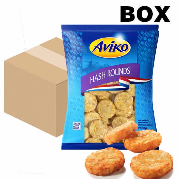 아비코 해쉬브라운 라운드감자 2kg X 5개 (BOX)